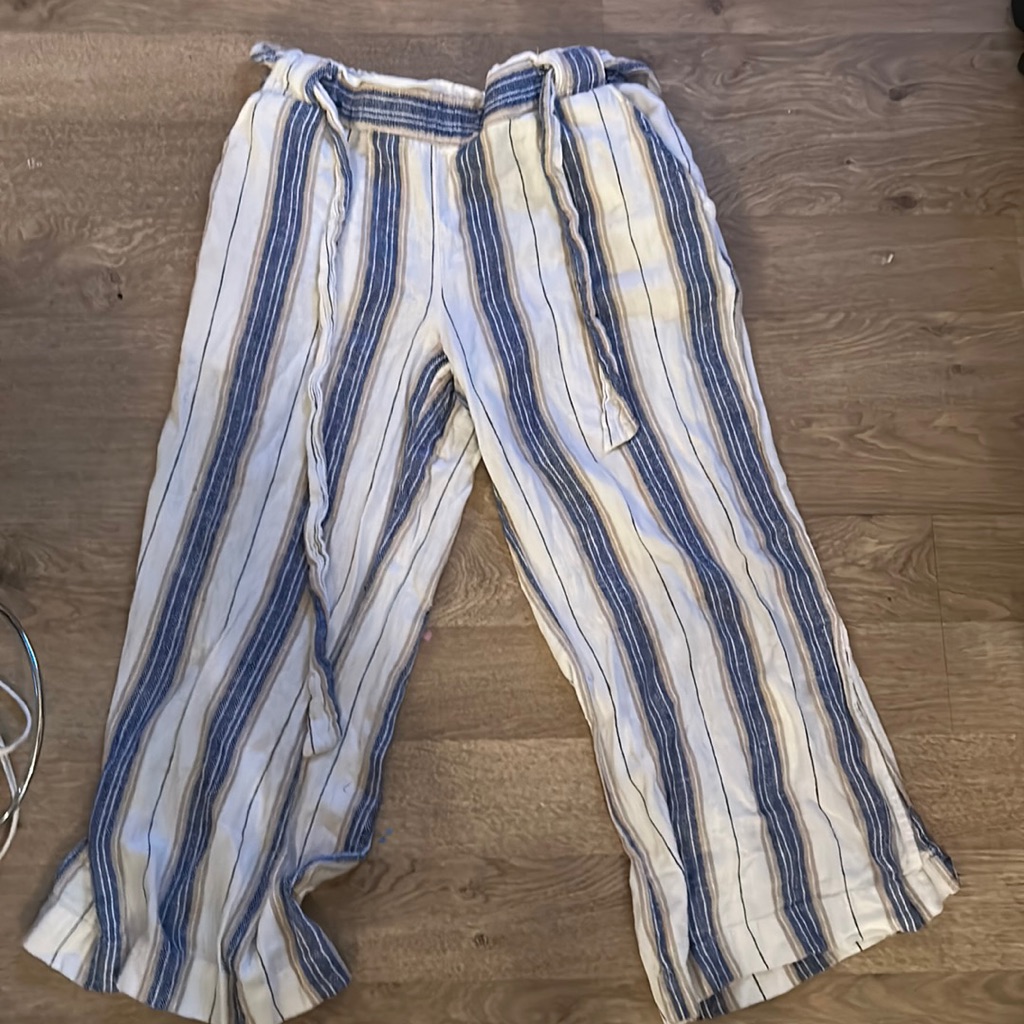 Drawstring Pants Linen